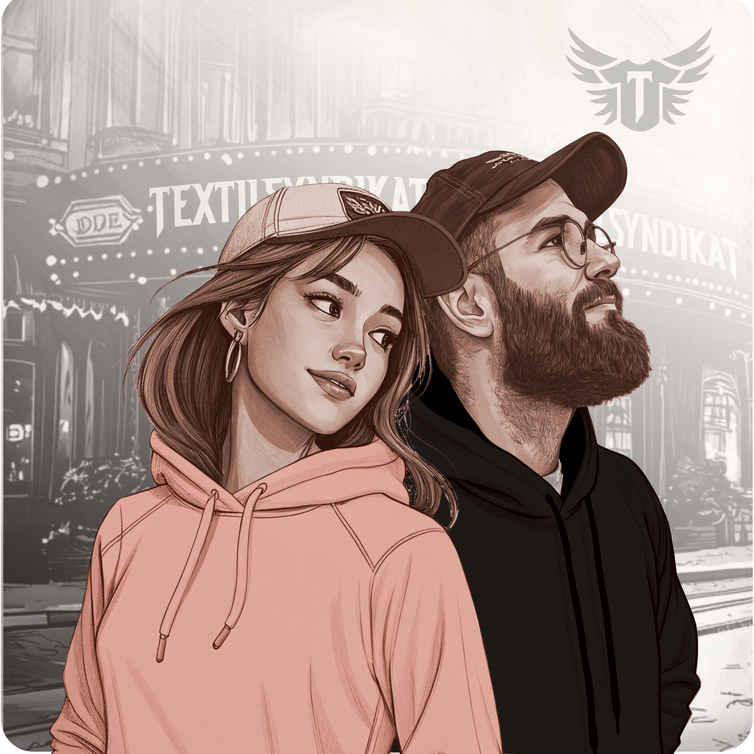 Basic Unisex Hoodie by B & C